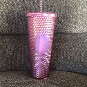 Starbucks Disneyland (pink) studded tumbler